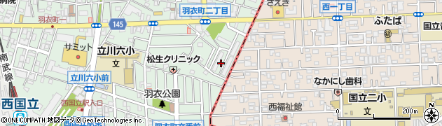 公社立川羽衣町住宅周辺の地図