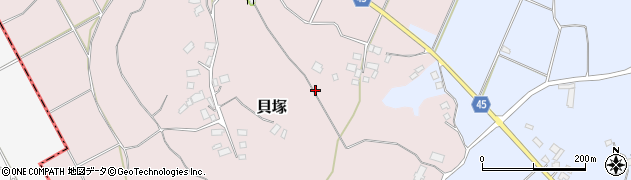 千葉県匝瑳市貝塚周辺の地図