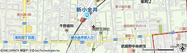 東京都小金井市東町4丁目2周辺の地図