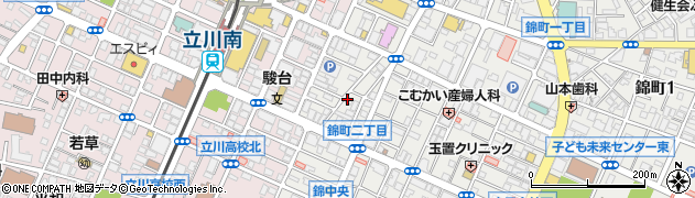 美登利寿司 鮨松 立川店周辺の地図