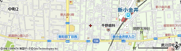 東京都小金井市東町4丁目10-13周辺の地図