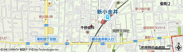 東京都小金井市東町4丁目21-4周辺の地図