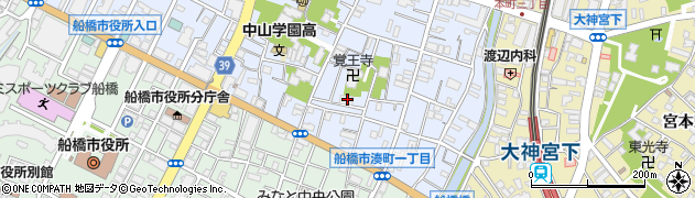 湊町松の湯周辺の地図