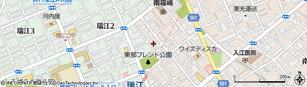 東京都江戸川区南篠崎町3丁目9-2周辺の地図