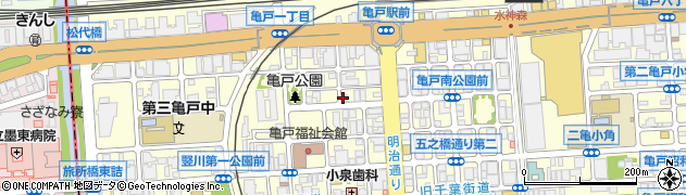 喜多方ラーメン 小法師 亀戸店周辺の地図