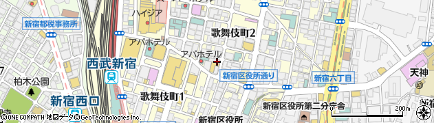 ローソン歌舞伎町二丁目西店周辺の地図