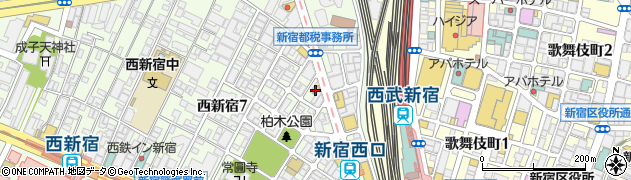 なか卯新宿小滝橋通り店周辺の地図
