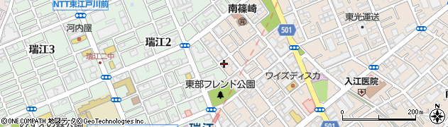 東京都江戸川区南篠崎町3丁目9-4周辺の地図