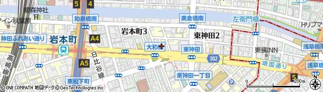 東京都千代田区東神田2丁目1周辺の地図