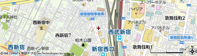 東邦銀行新宿支店周辺の地図