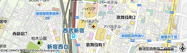 モーモーパラダイス 歌舞伎町本店周辺の地図