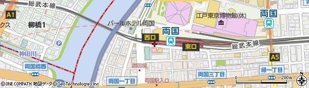 ちゃんこ道場 両国駅前店周辺の地図