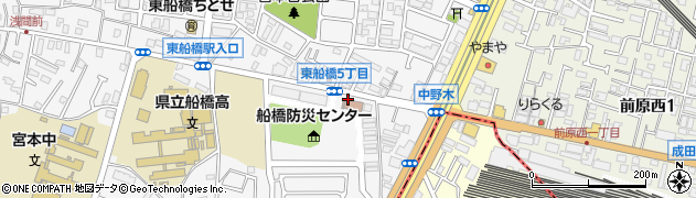 国土交通省関東技術事務所　船橋防災センター周辺の地図