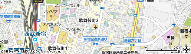 ミニストップ新宿歌舞伎町店周辺の地図