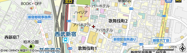ローソングランカスタマ歌舞伎町店周辺の地図