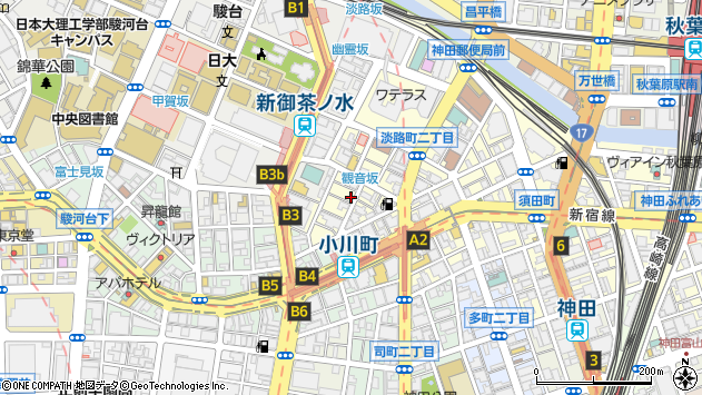〒101-0063 東京都千代田区神田淡路町の地図