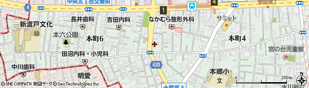 まいばすけっと中野本町４丁目店周辺の地図