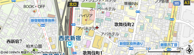 あぐら屋歌舞伎町店周辺の地図