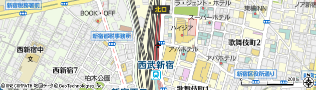 ｎａｔｕｒａｌｓｔｒｅｔｃｈ西武新宿ペペ店周辺の地図