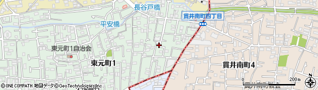 東京都国分寺市東元町1丁目6周辺の地図
