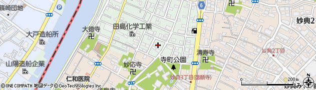 千葉県市川市下新宿周辺の地図