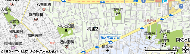 東京都杉並区梅里2丁目22周辺の地図