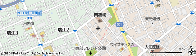 東京都江戸川区南篠崎町3丁目13周辺の地図