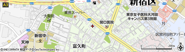 余丁町通り周辺の地図