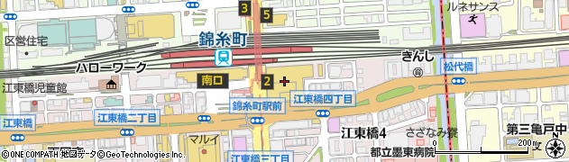 サブウェイ錦糸町店周辺の地図