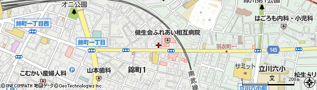 しんわ薬局立川店周辺の地図