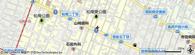 東京都杉並区松庵2丁目9-3周辺の地図