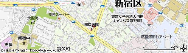 三宝電機株式会社　新宿寮周辺の地図