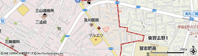ダスキン愛の店羽衣習志野店周辺の地図