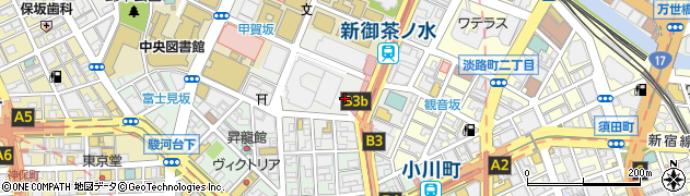 東京都千代田区神田駿河台3丁目周辺の地図