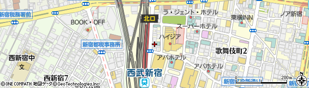 有限会社西武新宿ダンス教室周辺の地図