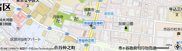 東京都新宿区市谷薬王寺町周辺の地図