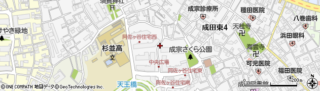 阿佐ケ谷住宅周辺の地図