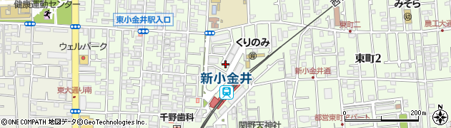 東京都小金井市東町4丁目23周辺の地図