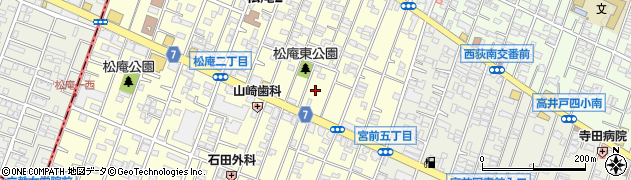東京都杉並区松庵2丁目9-6周辺の地図