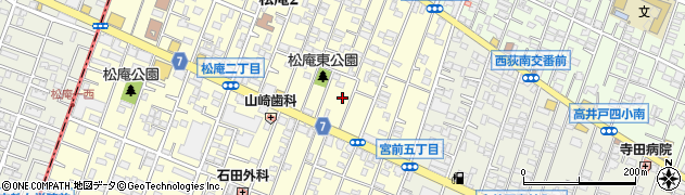 東京都杉並区松庵2丁目9-15周辺の地図