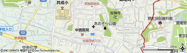 昭島団地南周辺の地図