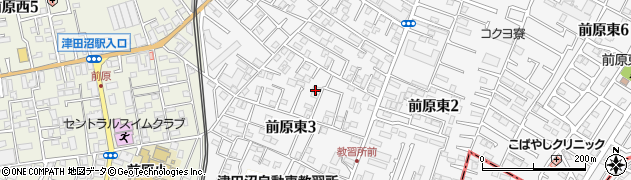千葉県船橋市前原東3丁目周辺の地図