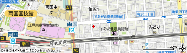 まいばすけっと両国駅東店周辺の地図