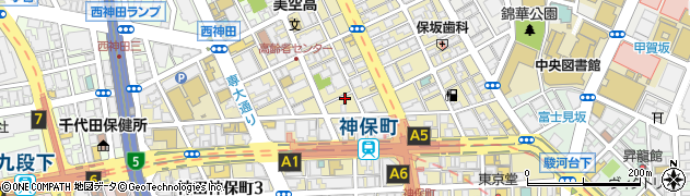 東京都千代田区神田神保町周辺の地図