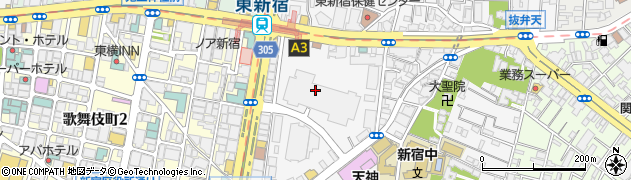祥龍房 新宿イーストサイドスクエアー店周辺の地図