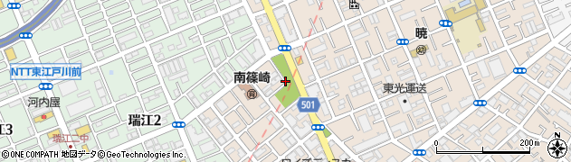 東京都江戸川区南篠崎町3丁目30周辺の地図