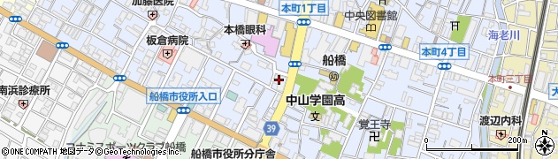 音波 船橋店周辺の地図