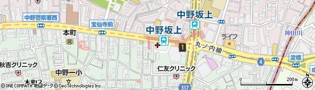 ａｐｏｌｌｏｓｔａｔｉｏｎアスカ中野坂上ＳＳ周辺の地図