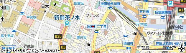 東京都千代田区神田淡路町周辺の地図