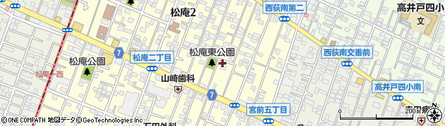 東京都杉並区松庵2丁目9-9周辺の地図